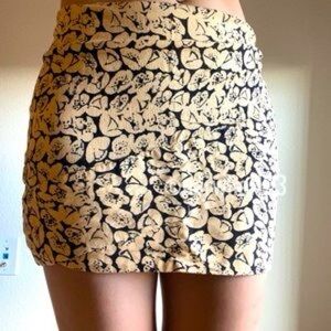 Free People Floral Print Mini Skirt